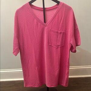 Amazon Pink Short Sleeve Tee